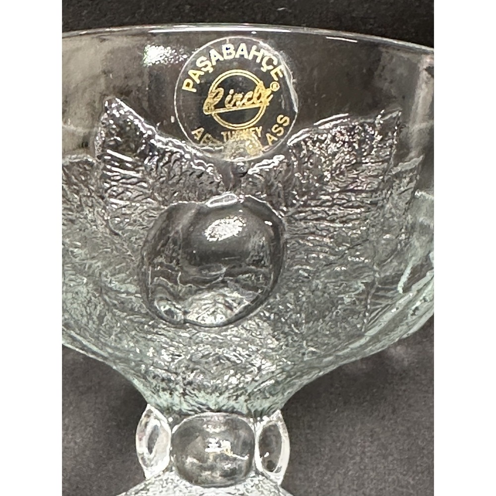 Turkish Pasabache Sherbert Dessert Glass Bowls Clear Glass Vintage priced each